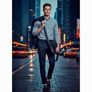 *30off3* NWOT. Banana Republic Button Down Dress Shirt. Supima Cotton. Medium.